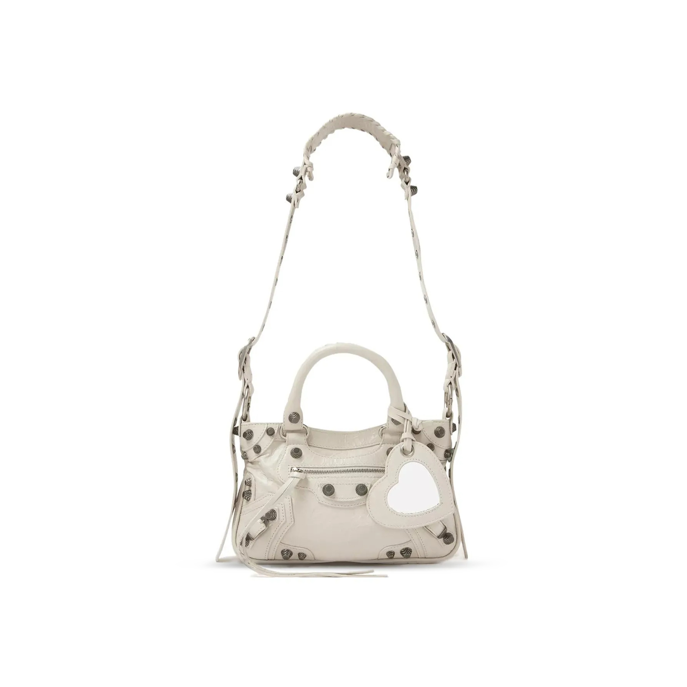 BALENCIAGA NEO CAGOLE SHOULDER BAG IN WHITE 7515231VG9Y9914 (29.2*23.8*5cm)